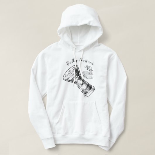 Belly Dancer Darbuka Drum Basic Hooded Sweatshirt (Design vorne)