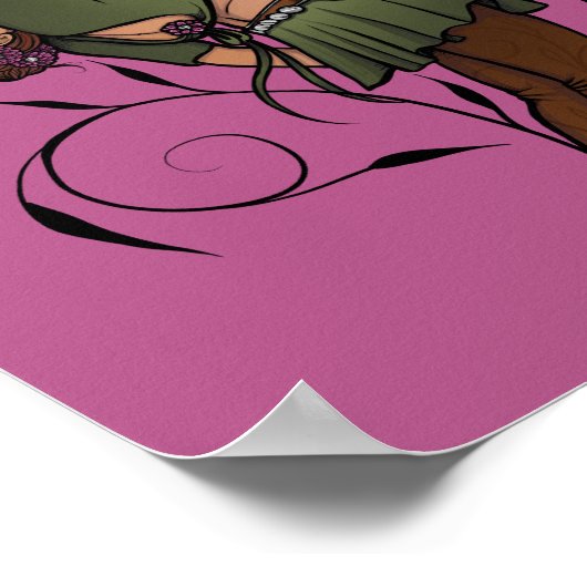Belly Dancer Dawn Backbide Poster (Ecke)
