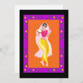 Belly Dancer Einladung (Vorne/Hinten)