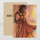 Belly Dancer Feiertagskarte (Vorne/Hinten)