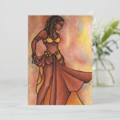 Belly Dancer Feiertagskarte (Stehend Vorderseite)