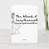 Belly Dancer Feiertagskarte (Rückseite)