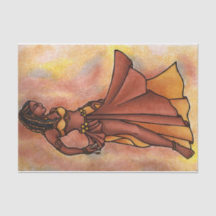 Belly Dancer Goddess Einladung Seidenpapier
