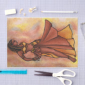 Belly Dancer Goddess Einladung Seidenpapier (Handwerk)