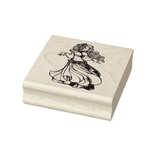 Belly Dancer Goddess Gummistempel (Stempel)