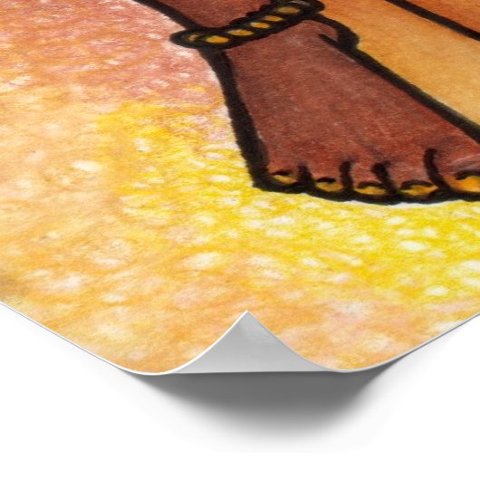 Belly Dancer Goddess Poster (Ecke)