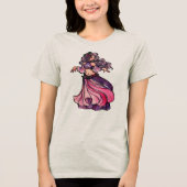 Belly Dancer Goddess Tri-Blend Shirt (Vorderseite)