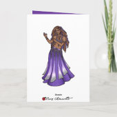 Belly Dancer Karte (Rückseite)