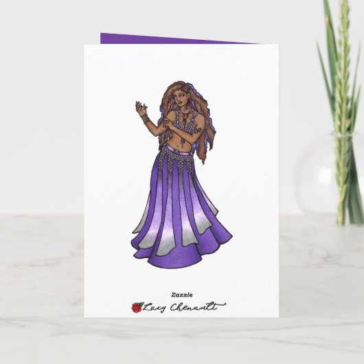Belly Dancer Karte (Rückseite)