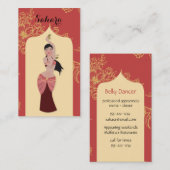 Belly Dancer marokkanischer Arch Visitenkarte (Vorne/Hinten)