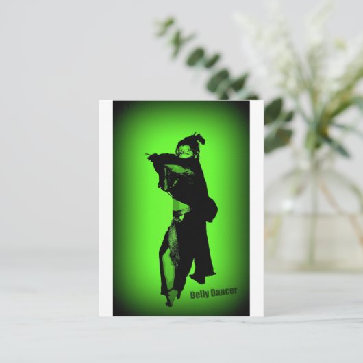 Belly Dancer Postkarte (Stehend Vorderseite)