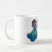 Belly Dancer Ruby Aquamarin Art Kaffeetasse (Links)