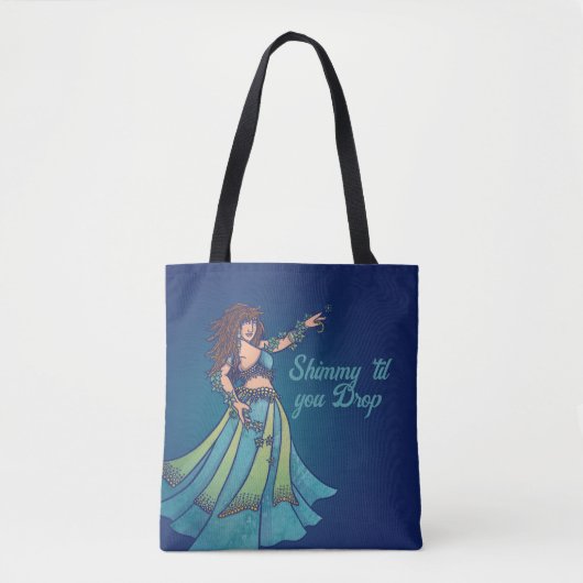 Belly Dancer Ruby Aquamarin Art Tasche (Vorderseite)