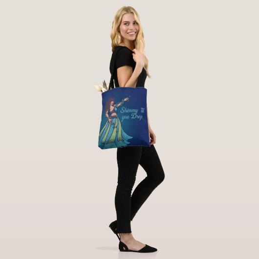 Belly Dancer Ruby Aquamarin Art Tasche (Am Model)