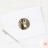 Belly Dancer Runder Aufkleber (Umschlag)