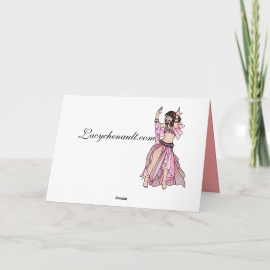 Belly Dancer Vielen Dank Karten (Rückseite)