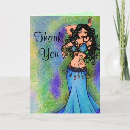Belly Dancer Vielen Dank Karten (Vorderseite)
