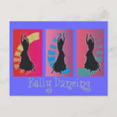 Belly Dancing Art Geschenke Postkarte (Vorderseite)