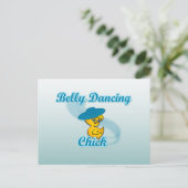 Belly Dancing Chick #3 Postkarte (Stehend Vorderseite)