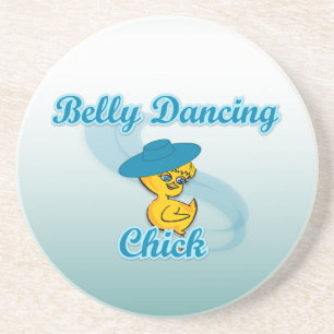 Belly Dancing Chick #3 Sandstein Untersetzer