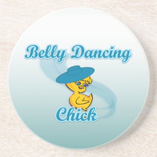 Belly Dancing Chick #3 Sandstein Untersetzer (Vorne)