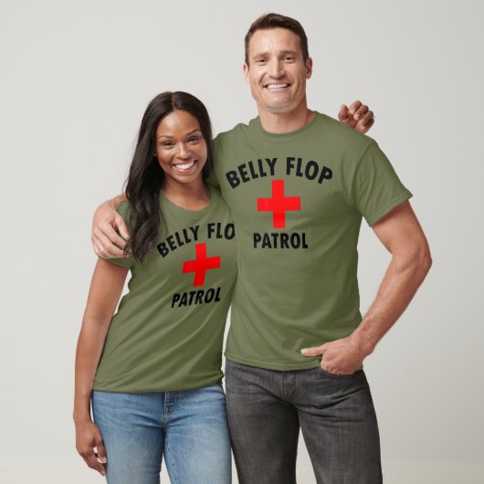 Belly Flop Shirt Funny Swimming Pool Life Guard (Unisex)