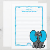 Belly Phant Blue Lined Paper Sheet (Vorne/Hinten)