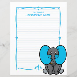 Belly Phant Blue Lined Paper Sheet