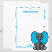 Belly Phant Blue, unausgekleidetes Blatt (Vorne/Hinten)