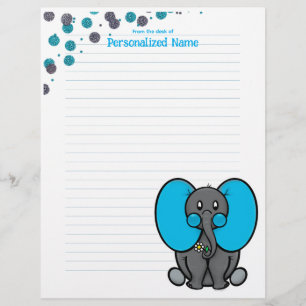 Belly Phant Dots Lined Briefbogen