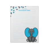Belly Phant Dots Lined Notepad Notizblock (Rotiert)