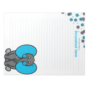 Belly Phant Dots Lined Notepad Notizblock