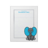 Belly Phant Gray Lined Notizblock (Rotiert)