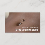 Belly Piercing, Tattooist & Body Piercer Visitenkarte (Vorderseite)