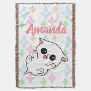 Belly Rub Time Kitten Decke