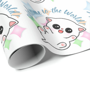 Belly Rub Time Kitten Geschenkpapier