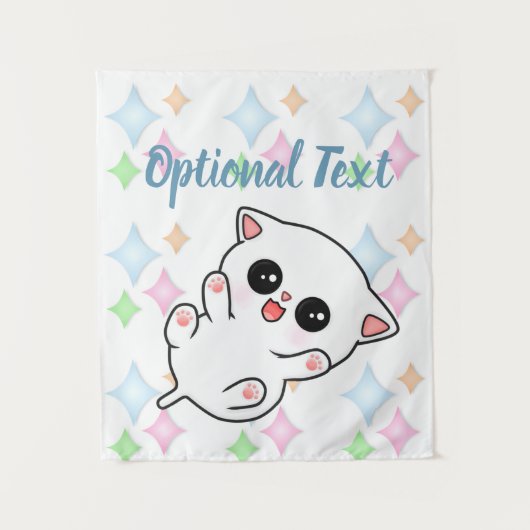 Belly Rub Time Kitten Wandteppich (Vorderseite)