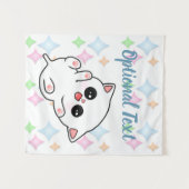 Belly Rub Time Kitten Wandteppich (Vorderseite (Horizontal))