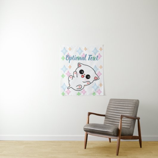 Belly Rub Time Kitten Wandteppich (Beispiel)