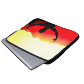 Belly Tänzerin Sunrise Laptopschutzhülle (Vorne Knopf)