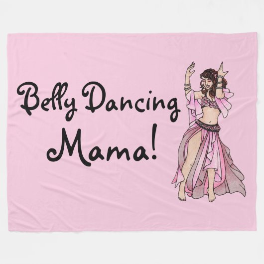 Belly tanzt Mama! Fleecedecke (Vorderseite (Horizontal))