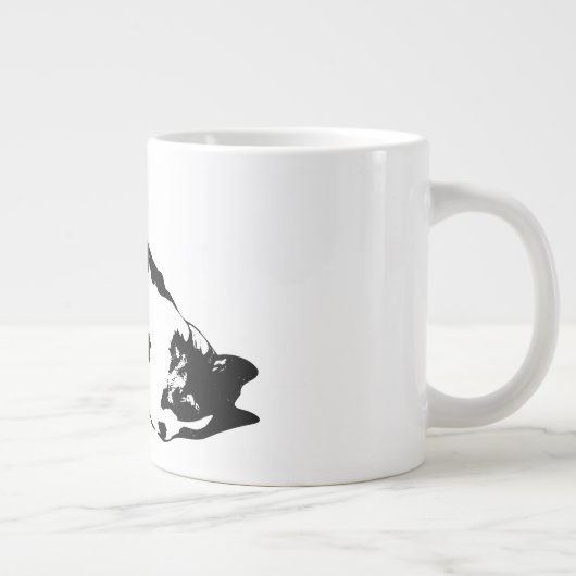 Belly-Up-Bliss Jumbo-Tasse (Rechts)