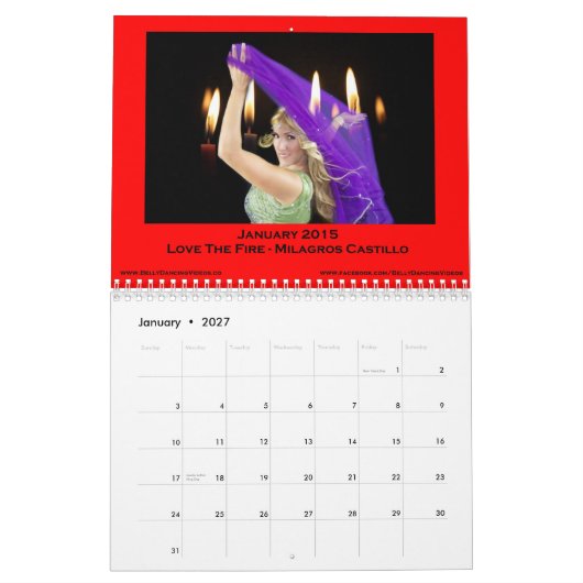 Bellydance Kalender 2015 (Jan 2027)