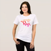 Bellydance / Raqs Sharqi "ready to Raqs" Graphic Tri-Blend Shirt (Vorderseite voll)