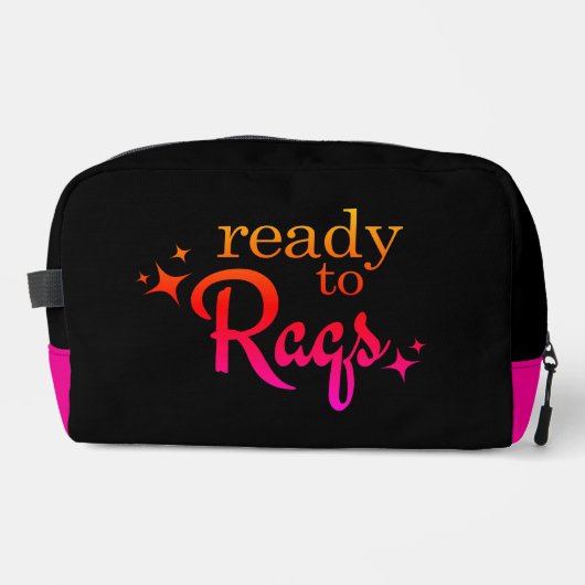 Bellydance "ready to Raqs" Make-up Bag Waschbeutel (Vorderseite)