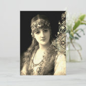 Bellydancer hafla boho Sinti und Roma Hochzeit Einladung (Stehend Vorderseite)