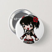 BellyDancer Knopf 6 - Stammes- Fusion Button (Vorne & Hinten)