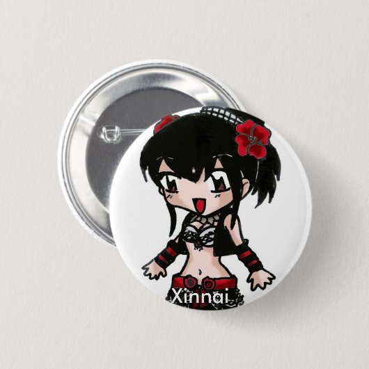 BellyDancer Knopf 6 - Stammes- Fusion Button (Vorne & Hinten)