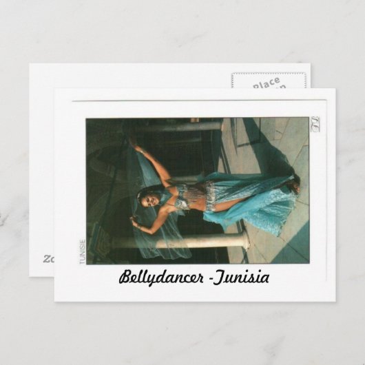 BELLYDANCER - TUNISIA POSTKARTE (Vorne/Hinten)