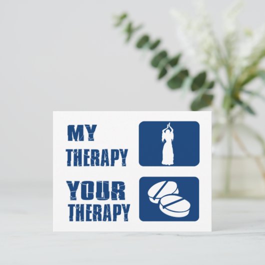 Bellydancing Postkarte (Stehend Vorderseite)